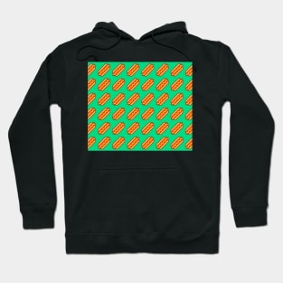 Hot Dog Pattern Hoodie